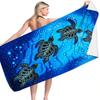 Turtle Beach Towel Microfiber Reversible Velvet Swimming Towel Versatile Square Towel Beach Towel