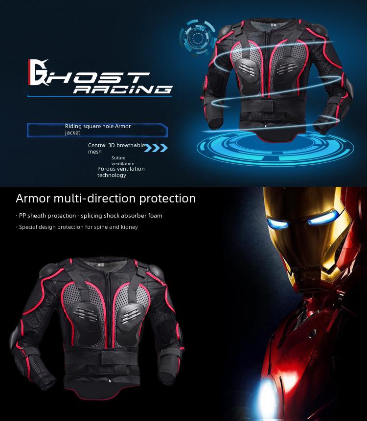 Off-Road Motorcycle Armor: Protective Gear for Rider Chest & Elbow, Anti-Fall, Breathable Cycling Clothing