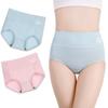 LANBEN Cotton 7A Grade Underwear Women's Panties, 2-Piece Set, High-Waisted, Butt-Shaping, Moisture-Wicking, Breathable, Graphene-Infused,