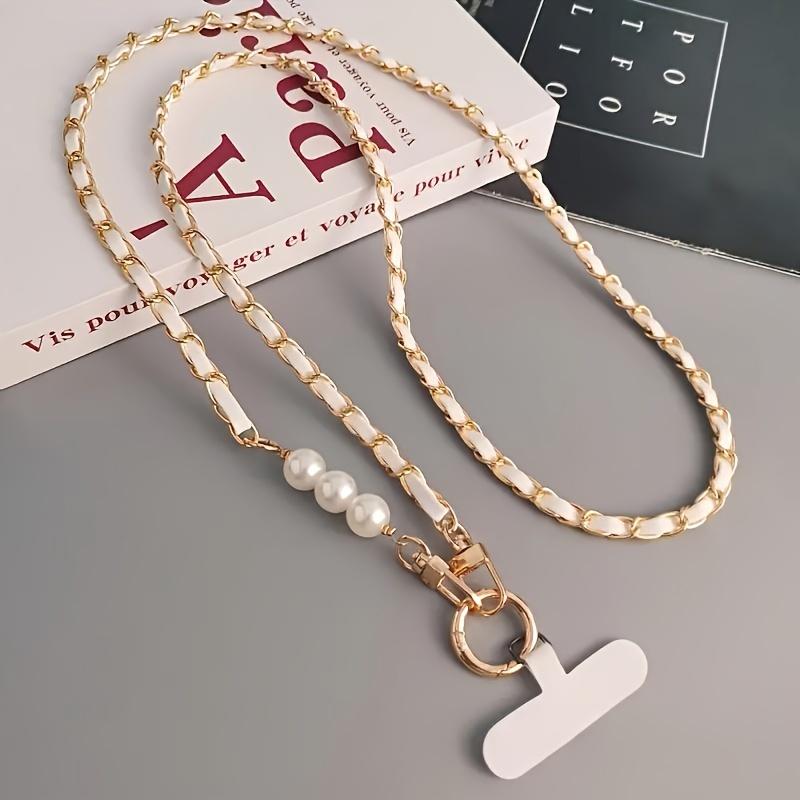 Metal Phone Chain Crossbody Short Phone Strap Lanyard