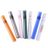 Reusable Clear Glass Tube Drinking Straws Multicolor Glass Tube Water Straw