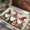 Nordic Christmas Floor Mat Entrance Door Porch Dirt-Resistant And Easy To Take Care Of Floor Mat Hotel Homestay Holiday Decorative Blanket