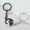 Couple Cat Keychains Puzzle Key Chain Accessories Lover Animal Key Rings Valentine's Day Gifts For Women Men Handbag Decoration