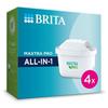 Water Filter - BRITA - MAXTRA Pro - 4 Units - White Plastic - For Hot and Cold Beverages