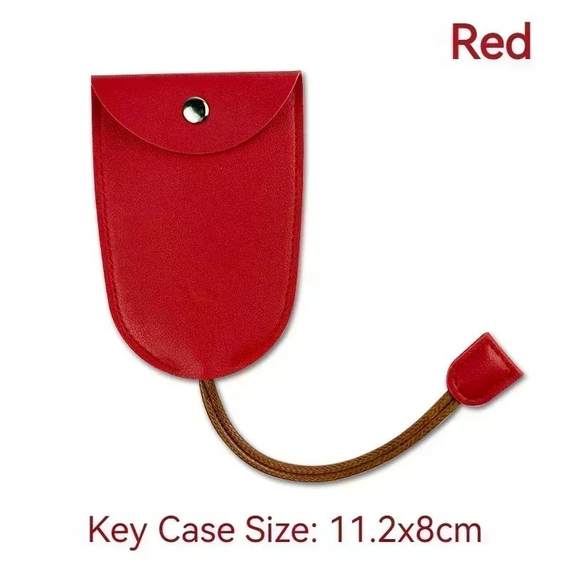 Сумка для ключей Милая выдвижная коробка для ключей от машины Карманная сумка для ключей Креативный брелок большой вместимости Ключ с кожаной сумкой для ключей из ПУ