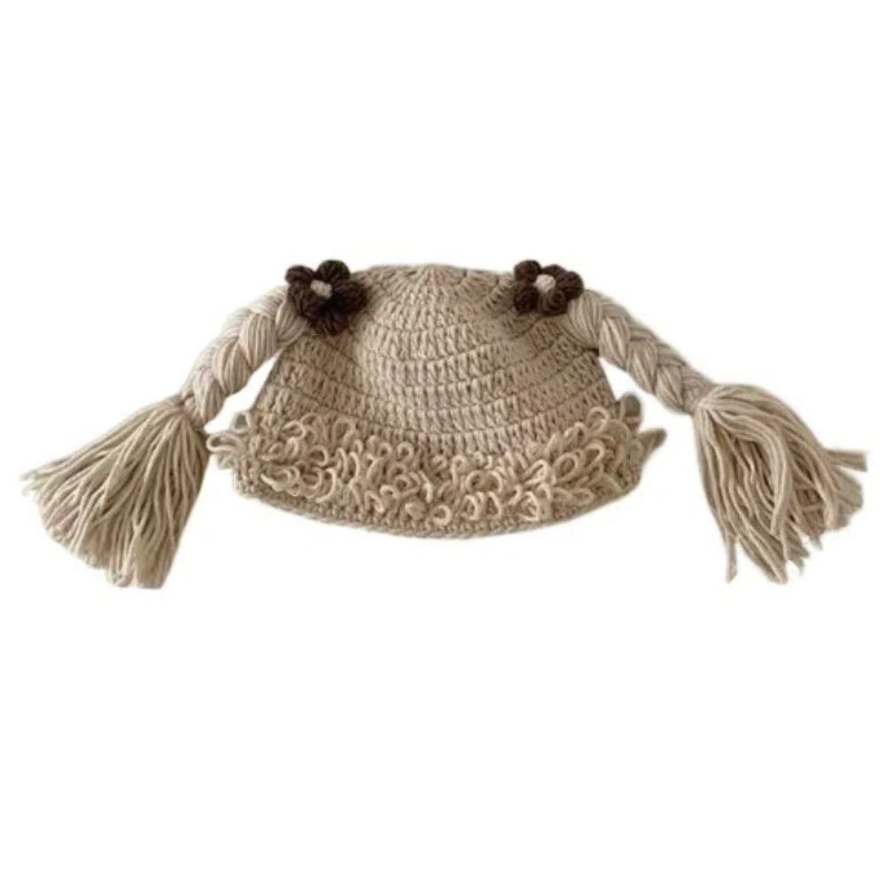 Windproof Kids Knitted Hat Breathable Newborn Headgear Personality Baby Woolen Cap Autumn