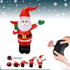 Рождественская радиоуправляемая надувная игрушка Санта-Клаус, перезаряжаемый радиоуправляемый электрический ходячий Санта-Клаус, электрическая детская игрушка с дистанционным управлением