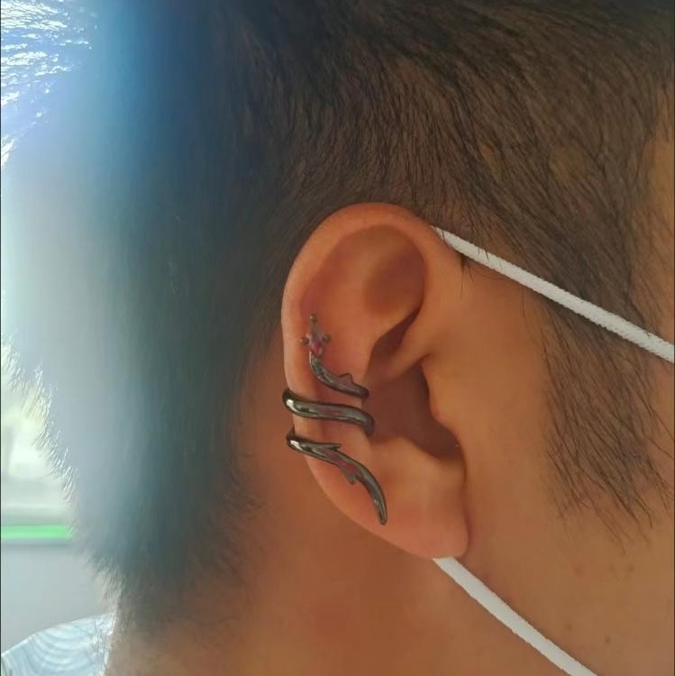 Серьги-клипсы в виде мультяшного магического короля для мужчин и женщин