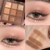 Dikalu Nine-Color Eyeshadow Palette - Pure Desire Oatmeal Milk Tea & Chocolate Shades, Korean Style.