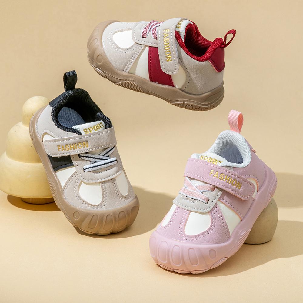 Ergonomics Toddler Shoes For Kids PU Leather Waterproof Kid's Sneakers Soft-soled Boy's Girl's Running Shoes Sport Shoes