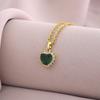 Женское ожерелье с изумрудом, цепочка на ключицу, цепочка на шею для девочек, роскошная, чувственная, легкая, для меньшинств