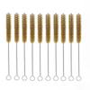 10pcs Brass Wire Tube Straws Brushes Bottle Brush Set 20cm Long Wire Brushes for Cleaning Pipe Cleaner Brush Cleaning Tools