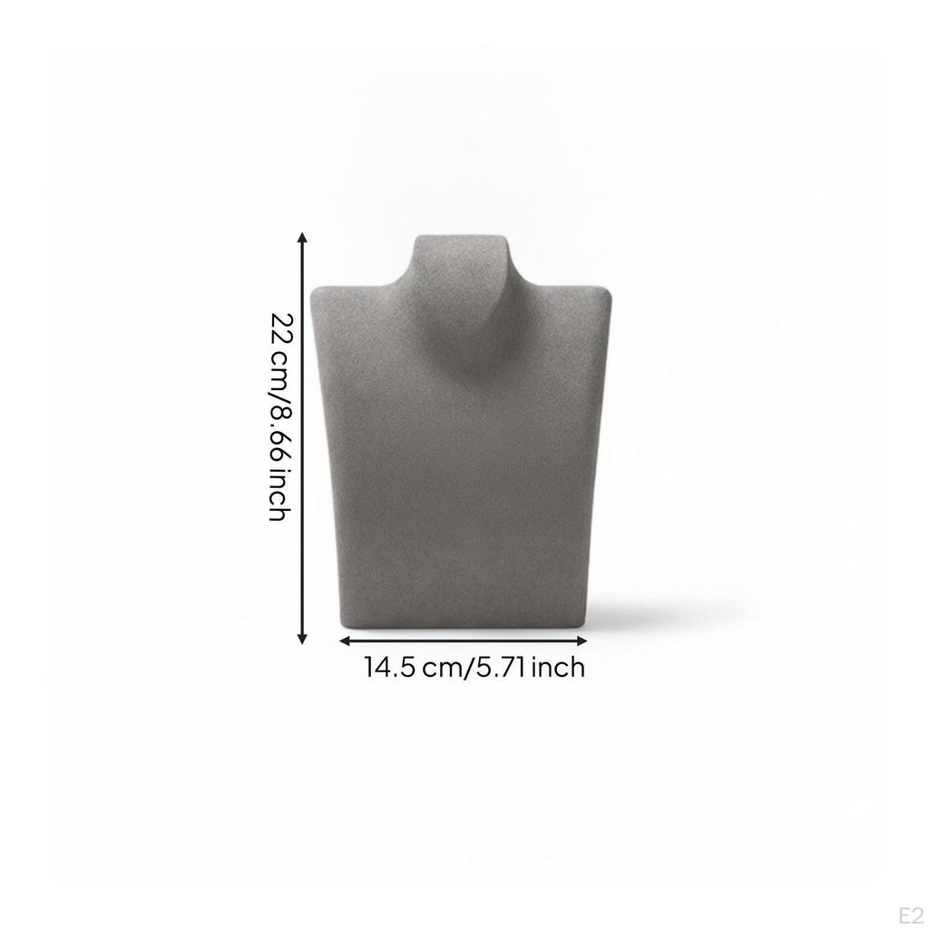 Necklace Display Bust Elegant Contoured for Vendors