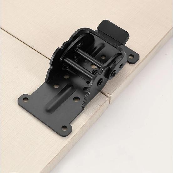 4Pcs Foldable Bracket Self-Lock Hinge Hardware with Screw Lock Extendable Support for Table Leg Bed Foot Workbench