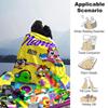 Customiz Name Personality UniKitty Blanket Soft &Warm Sofa Office Bed Travel Lunch Break Blanket, Gift Suitable All Seasons