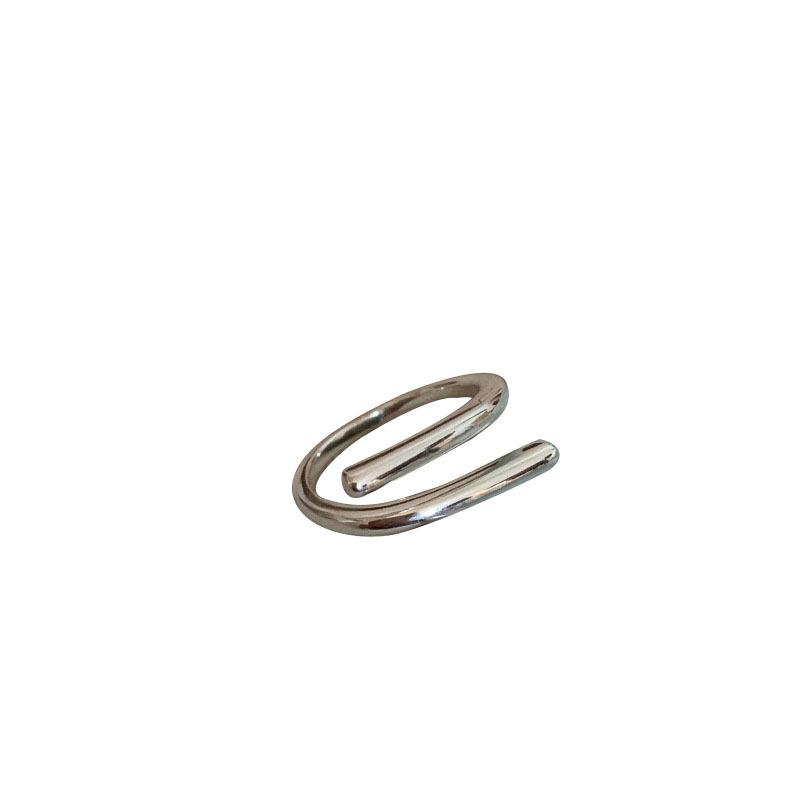 Simple Style Interlocking Lines Glossy Plain Ring Female Niche Design Fashionable Personality Match Cold Wind Openings Finger Rings Party Jewelry