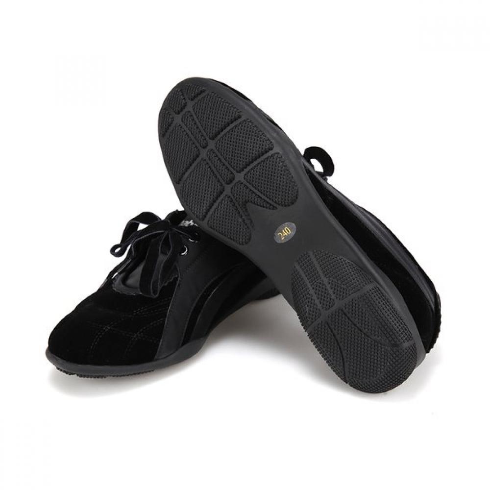 Barbara Velvet Shoelace Sneakers Bbi605bk