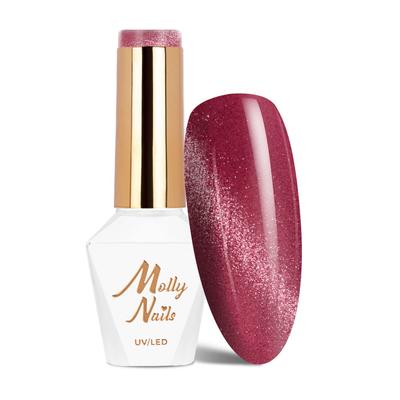 Hybrid LED/UV Gel Polish Molly Nails Cat Eye Crystal Water No. 166 HEMA/Di-HEMA Free 8g