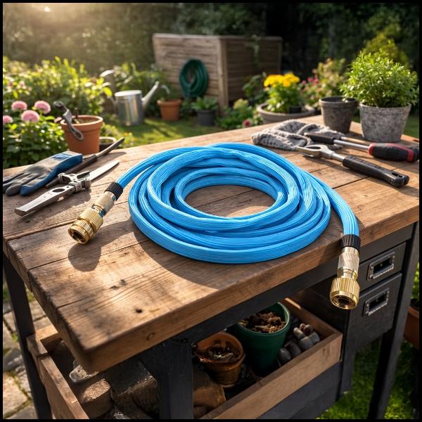Strong Flexible Garden Hose 10.2-22.5M with 1/2 3/4 Premium Connector