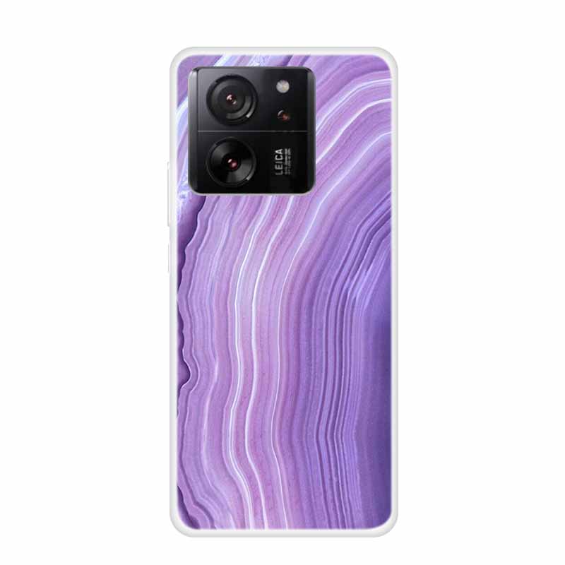Для Xiaomi 13T 13 T pro Прозрачный силиконовый чехол Для Funda Redmi K60 Ultra Чехол для телефона ТПУ Прозрачные чехлы Мраморный мягкий чехол-оболочка