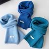 New Versatile Winter Solid Color Scarf Pure Wool Women's Autumn and Winter Warm Knitted Versatile Women's Scarf