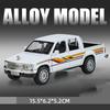 1:32 Модель Toyota Tacoma HiLux Игрушечные Внедорожники Сплав Литье под Давлением Звук Свет Двери Открываются Оттянуть Назад Амортизация для Детских Подарков