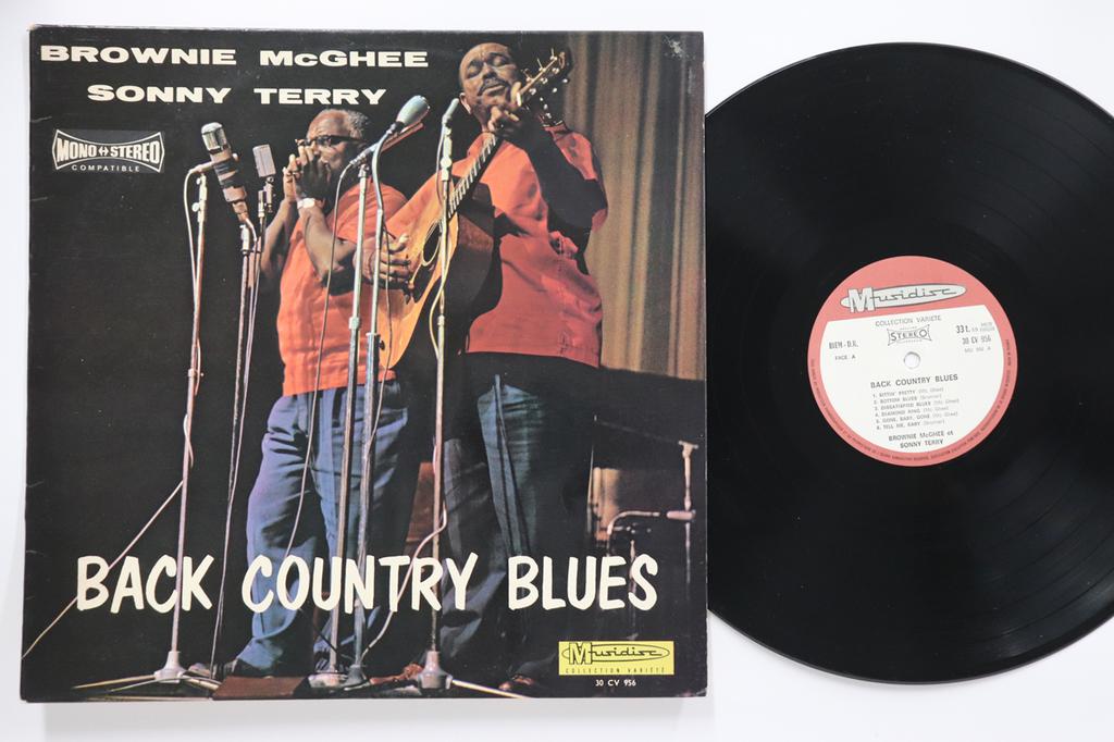 LP Record SONNY TERRY & BROWNIE MCGHEE - Back Country Blues 30CV956 Musidisc France Blues Used