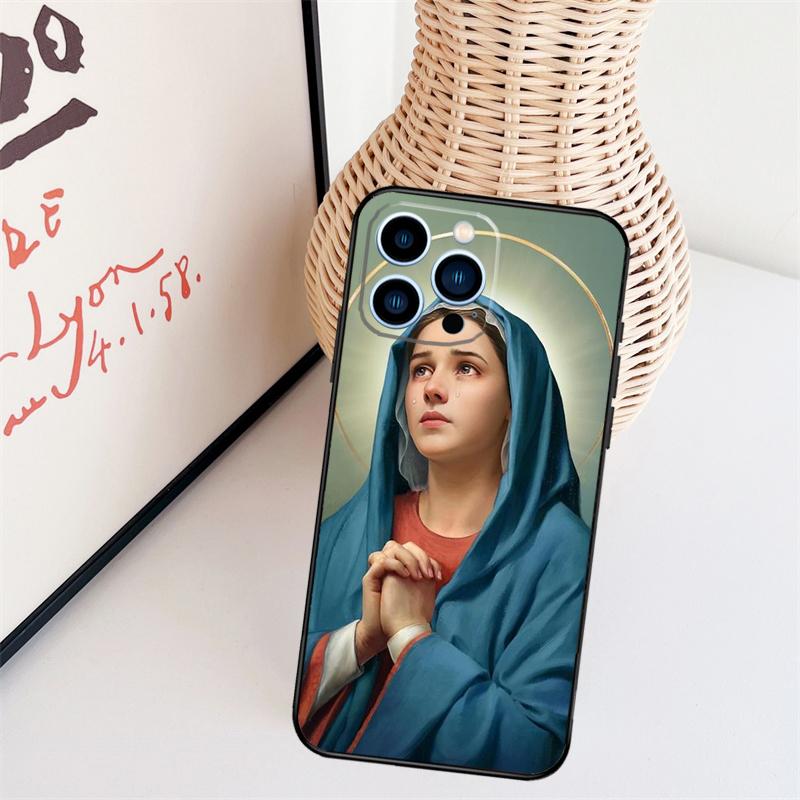 Чехол для телефона с изображением Девы Гваделупской Девы Марии Для iPhone 17 Pro Max 14 13 12 11 15 16 Pro Max mini 15 16 Plus 16e Задняя крышка