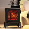 Обогреватель европейского типа с 3D-имитацией пламени: Мощный, энергосберегающий, быстроразогревающийся камин со звуковыми и световыми эффектами для домашнего использования.