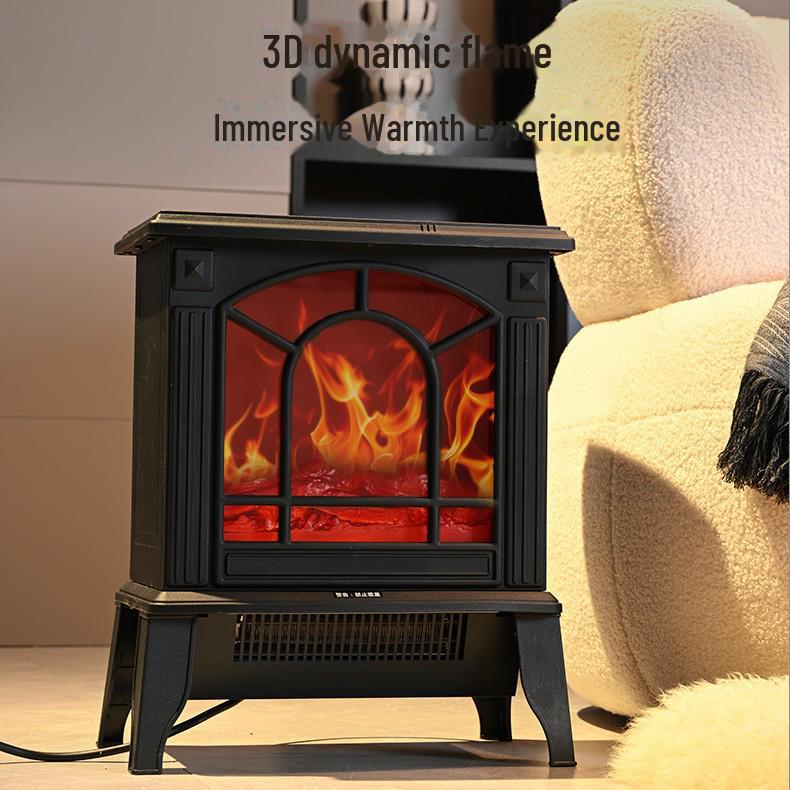 Обогреватель европейского типа с 3D-имитацией пламени: Мощный, энергосберегающий, быстроразогревающийся камин со звуковыми и световыми эффектами для домашнего использования.