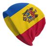 Крутая шапка с флагом Молдовы Skullies, унисекс, женская зимняя теплая шапка с напуском, вязаная шапка для лыж