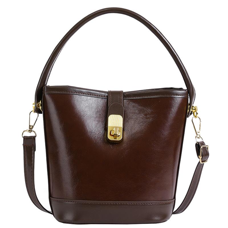 Сумки Женские сумки-ведра в стиле ретро Нишевые сумки Универсальные женские сумки Сумки через плечо Сумки через плечо