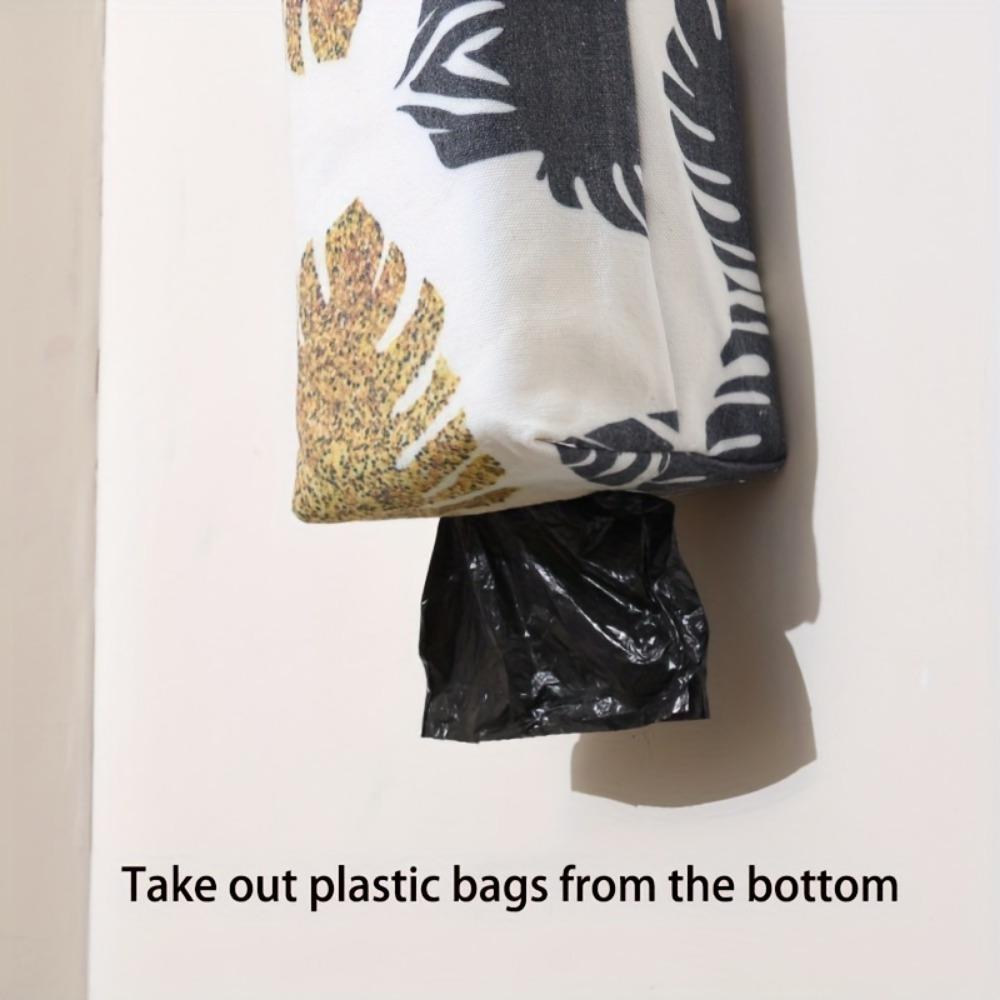 1pc Plastic Bag Holde Kitchen Wall-Mounted Garbage Bag Storage Bag Household Debris Extraction Storage Bag Large Capacity Garbage Bag