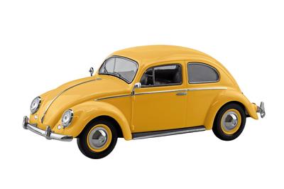 Aoshima Bunka Kyozai Rakupla Snap Kit Volkswagen Beetle Набор пластиковой модели (АОСИМА) нет. 20-PY (Почтовый жёлтый) Предварительно окрашенный