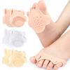 1 Pair Toe Separators for Women Bunion Toe Corrector Soft Silicone Toe Spacers for Overlapping Toes Bunions Corns Foot Pain Relief Forefoot Pad