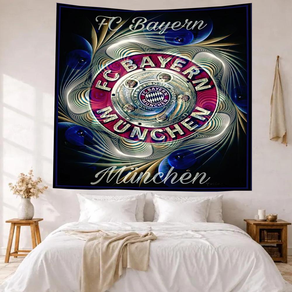 Bayern Munich Wall Decor Tapestry Art For Pet Memorial Birthdaywedding Party Backdrop Family Gift