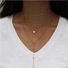 Accessories Trendy Multi-layered Street Photo Sexy Necklaces Copper Heart Pendant Necklace Set