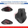 Large Wireless Mouse for Large 4800 DPI 6 Ergonomic Design with Quiet Computer Mouse with for and Windows X-31 Hands, 5-Level Switching, Buttons,