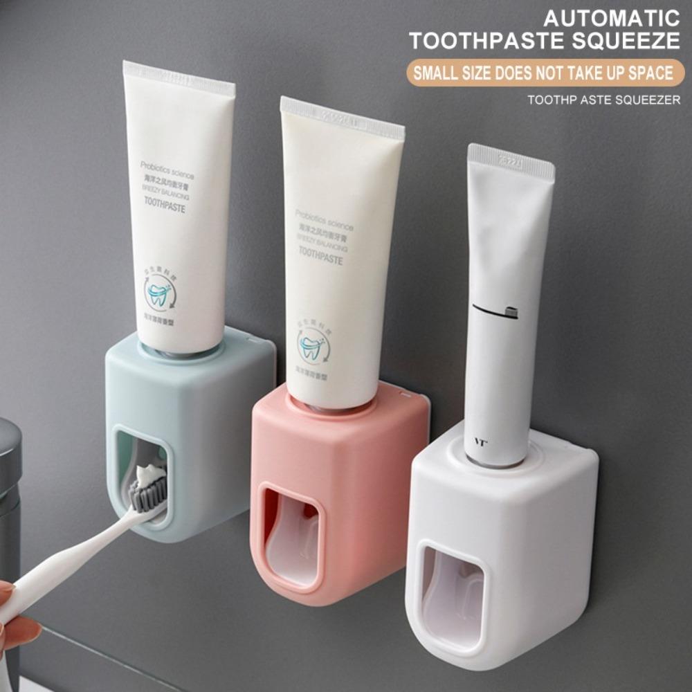 Accessories Creative Wall Mount Toothbrush Holder Toothpaste Dispenser Lazy Toothpaste Squeezer