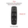For Benz W164 W251 Car Electric Power Master Window Switch Replacement For Mercedes ML GL R Class R300 GL350 ML400 GL450 GL550