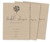 Inkdotpot 30A Rustic Kraft PaperA Fill-In Style Bridal Shower Invitations Wedding Blank