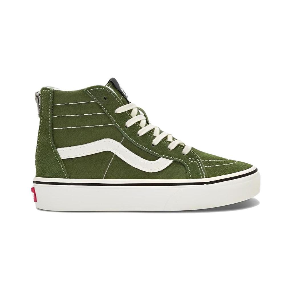 Vans Sk8 Zip Casual Versatile High Top Kids Skate Shoes Kids Sneaker Green VN0005VSBZ4