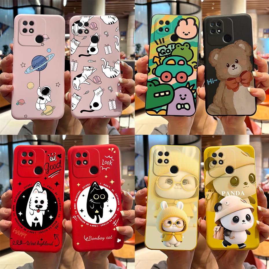 for Funda Poco C40 C65 C55 C51 Case Cute Panda Soft Silicone Back Cases for Xiaomi Poco C40 C 40 Phone Cover for PocoC40 Bumper