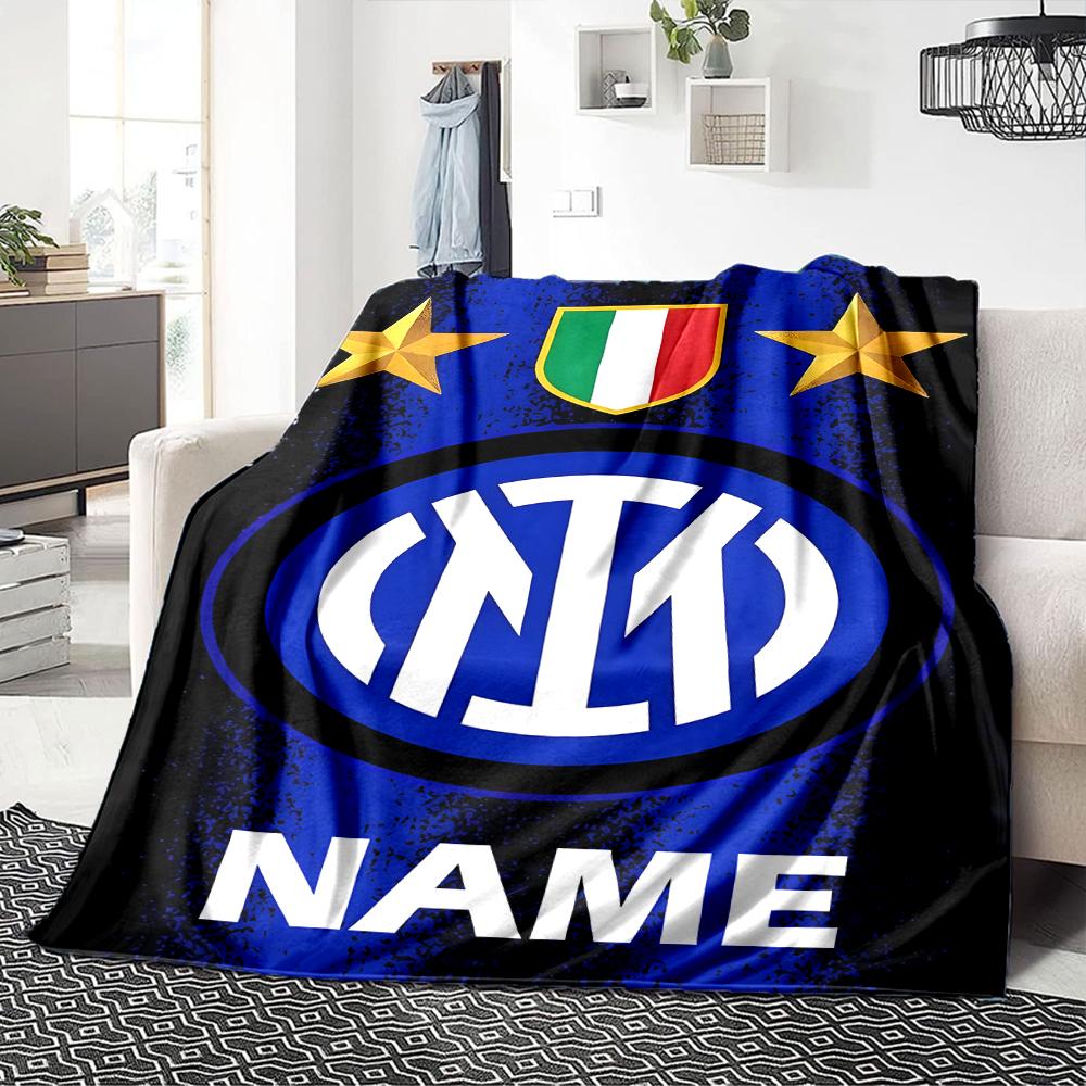 Custom Name Argentina Football Crest blanket for Couch & Bed, Plush Cozy Fuzzy Blanket Super Soft & Warm Blankets for Fall and Winter. 0908222