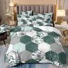 3D Цифровая Печать Легкая Роскошь Геометрический Сотовый Камень Узор Постельное Белье Пододеяльник Наволочки Комплект из Трех Предметов