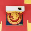 2025 Custom 3D Memo Pad Lantern Festival Notepad Cube Sticky Note Desk Decoration with Pen Set for Stationery Gift