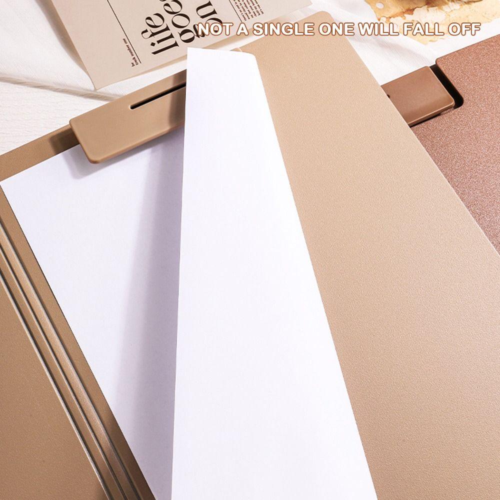 with Metal clip A4 File Folder Dual-use Writing Pad Fashion Test Paper Storage Organizer Office