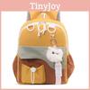 Childrens Blocked Color Backpack With Plush Pendant For School And Outings
