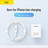 Комплект PISEN 20W PD Быстрое зарядное устройство с кабелем 1 м для устройств Apple