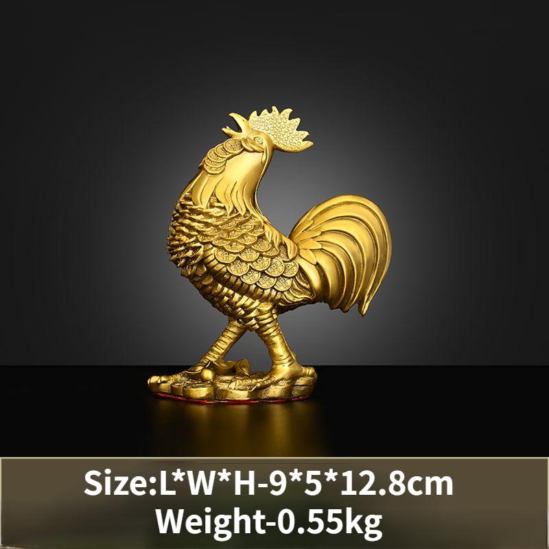 Китайский Чистый Медный Зодиак Петух Курица Украшения Дома Гостиная Спальня Офис Скульптуры Украшения